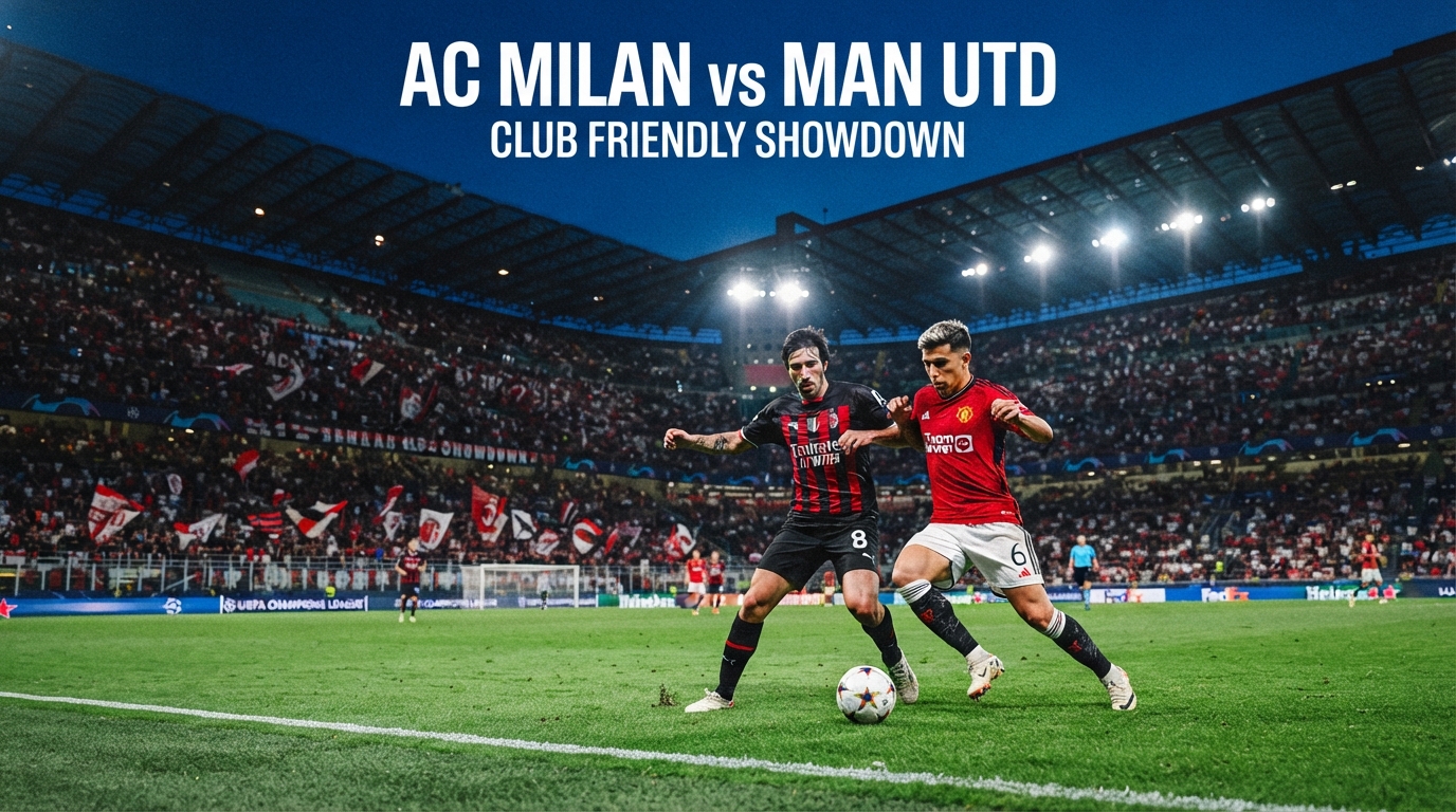 AC Milan vs Man United Malam Ini 21.45 WIB – Streaming Club Friendly Bersama Tigoals Jadi Sajian Sepak Bola Menarik