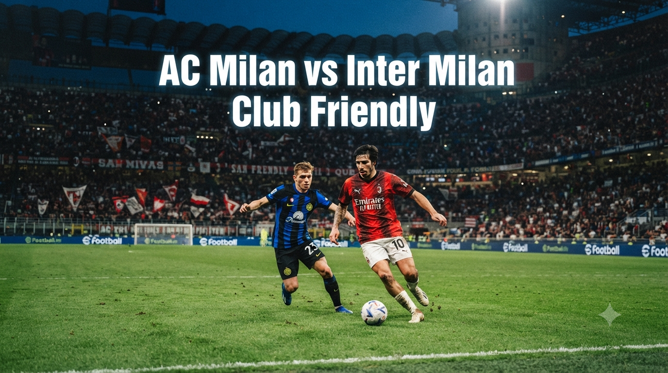 Streaming Berkualitas AC Milan vs Inter Milan Club Friendly Sore Ini Pukul 18.00 WIB Hadir Bersama Tigoals