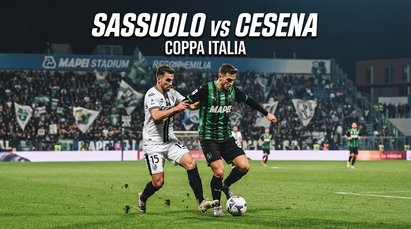Tigoals Hadirkan Preview Sassuolo vs Cesena Coppa Italia Malam Ini Pukul 23.30 WIB – Simak Duel Penting di Ronde Pertama Coppa Italia